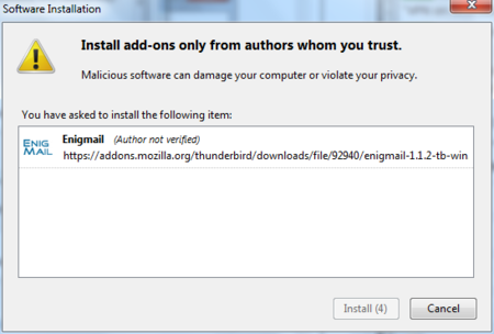 Enigmail Install